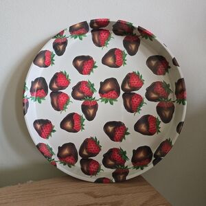 Department 56 chocolate strawberry dessert Tray